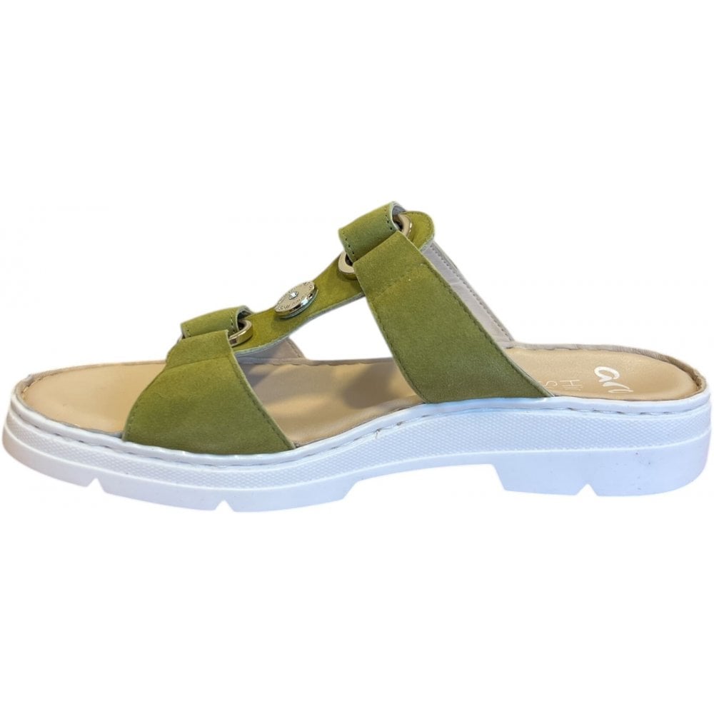 Ara La Palma Green Suede Mules