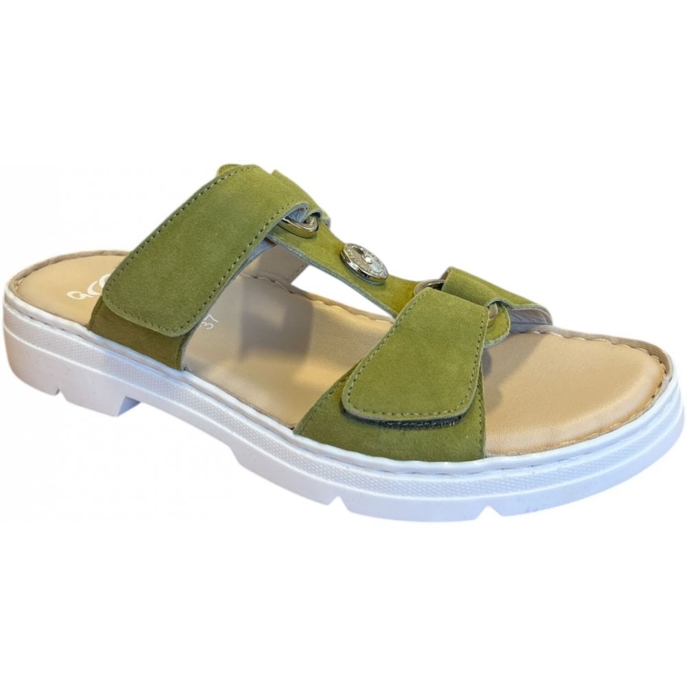 Ara La Palma Green Suede Mules