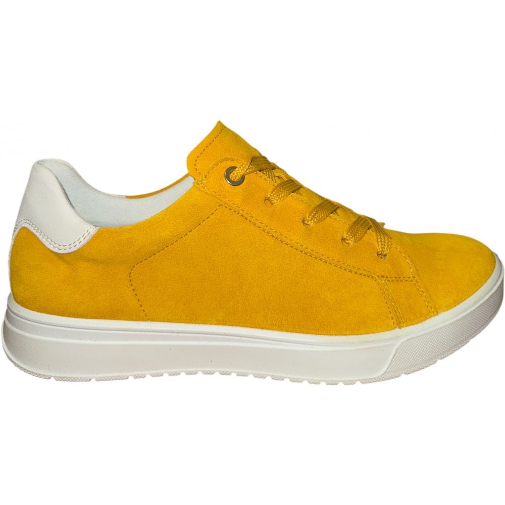 Ara Rom Yellow Suede Trainers