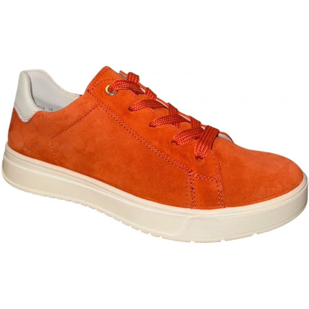 Ara Rom Orange Suede Trainers