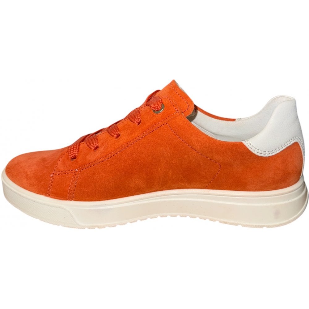 Ara Rom Orange Suede Trainers