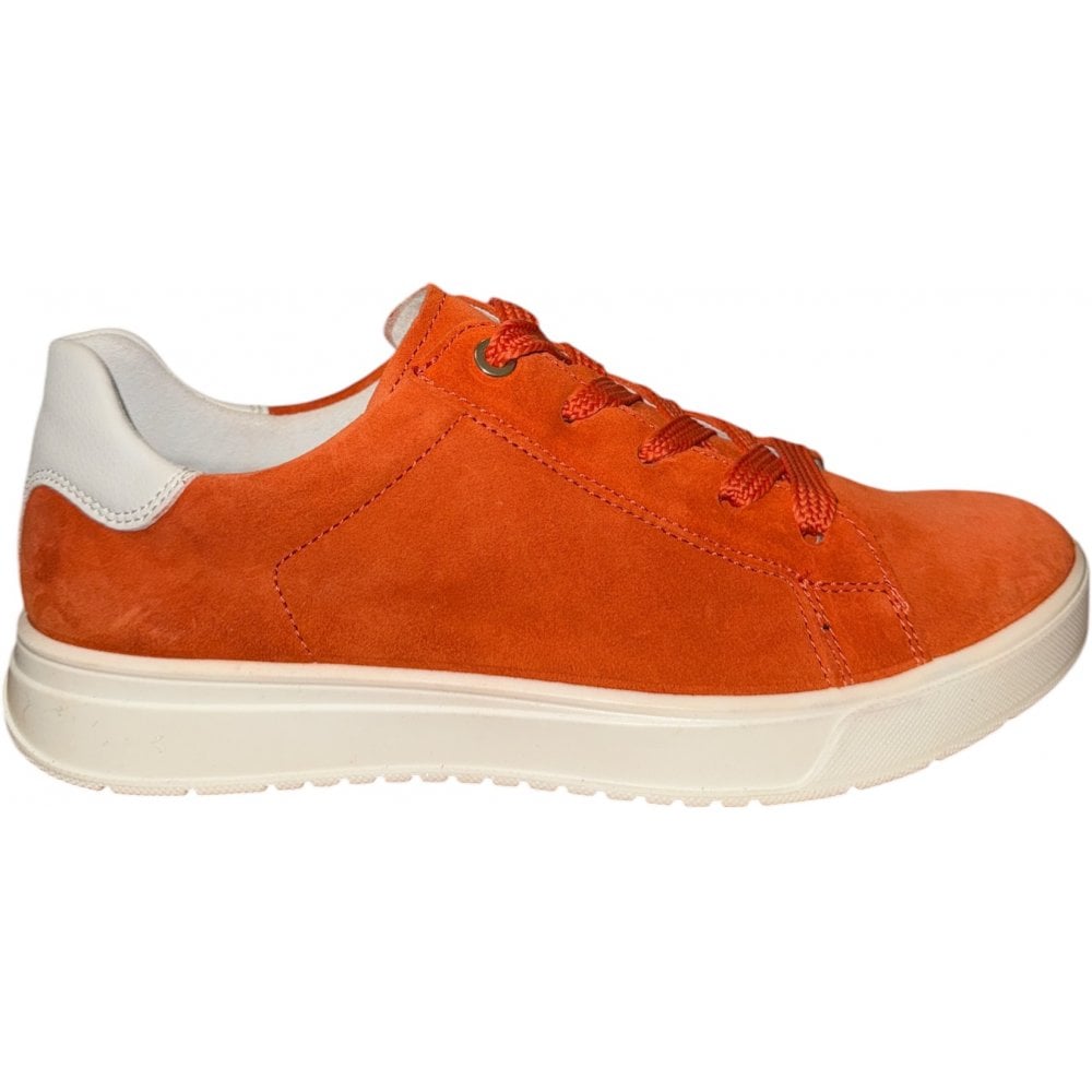 Ara Rom Orange Suede Trainers