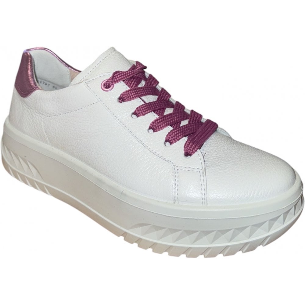 Ara Monaco White Leather Trainers