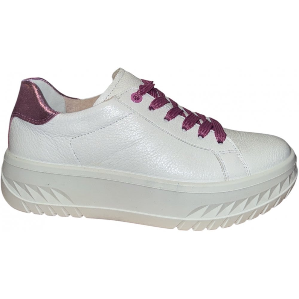 Ara Monaco White Leather Trainers