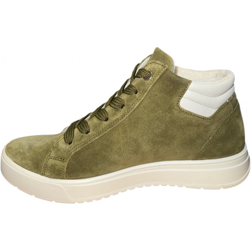Ara Rom Green Hi-Top Trainers