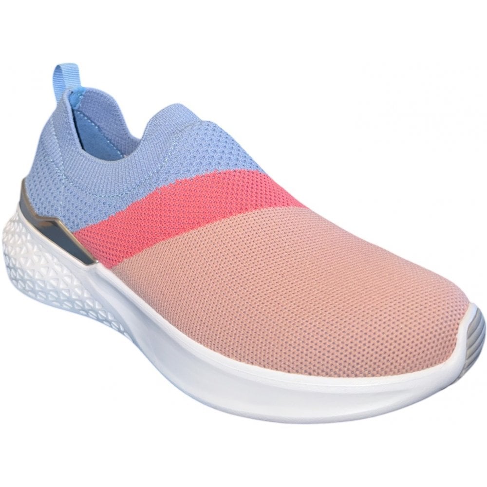 Ara Maya Pink and Blue Slip On Trainers