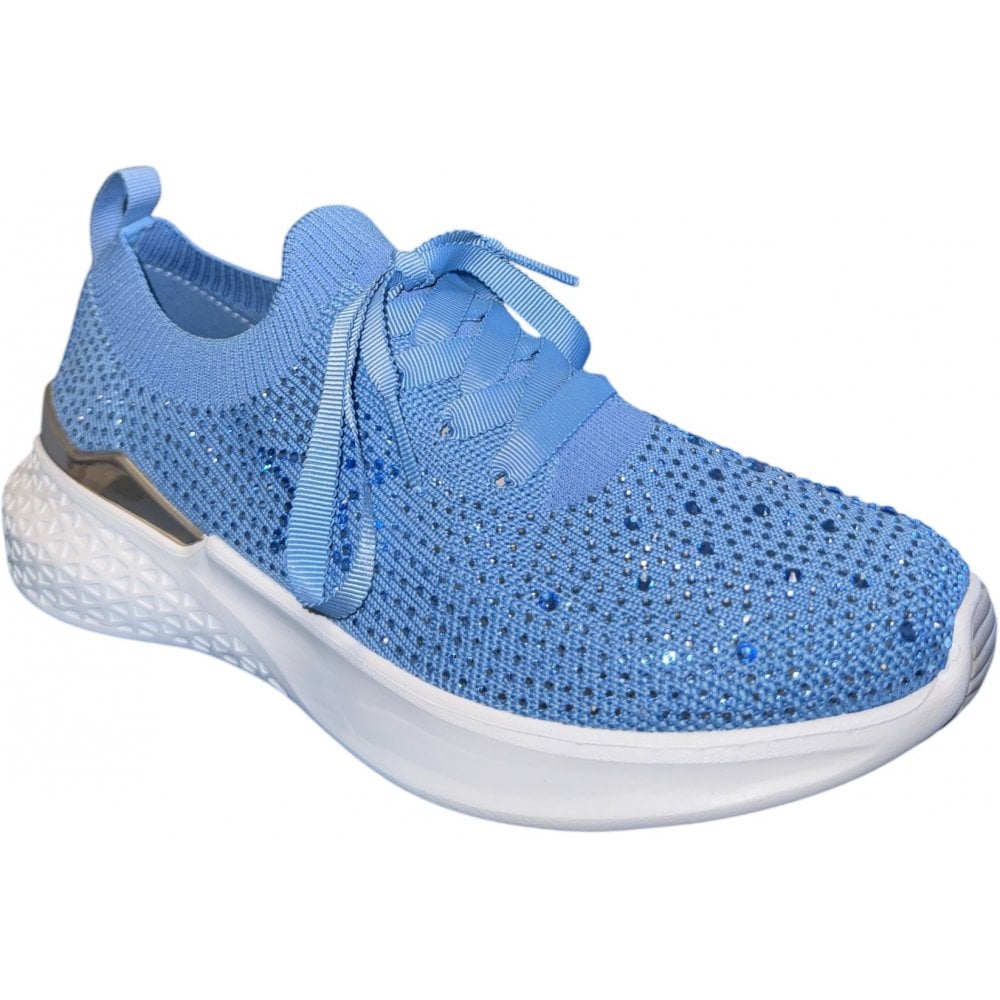 Ara Maya Blue Sparkle Trainers