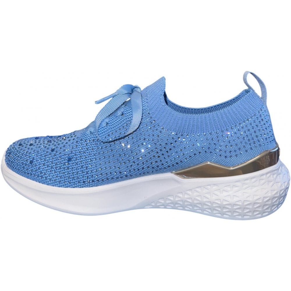 Ara Maya Blue Sparkle Trainers
