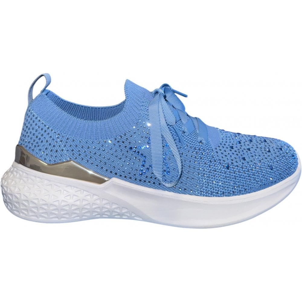 Ara Maya Blue Sparkle Trainers