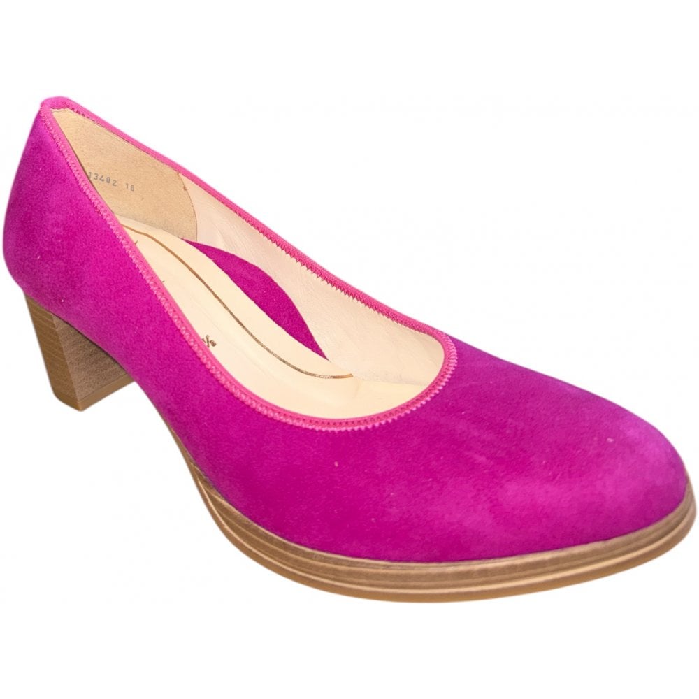 Ara Orly Pink Suede Court Shoes