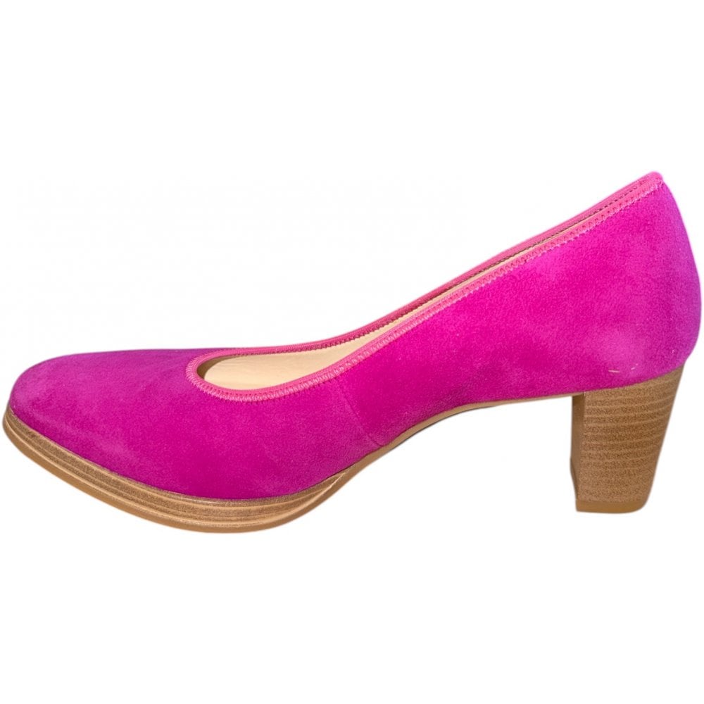 Ara Orly Pink Suede Court Shoes