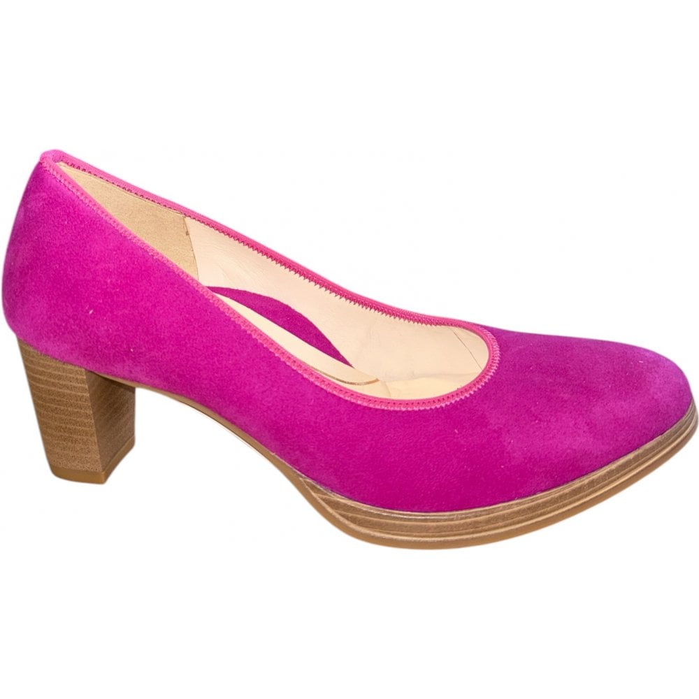 Ara Orly Pink Suede Court Shoes