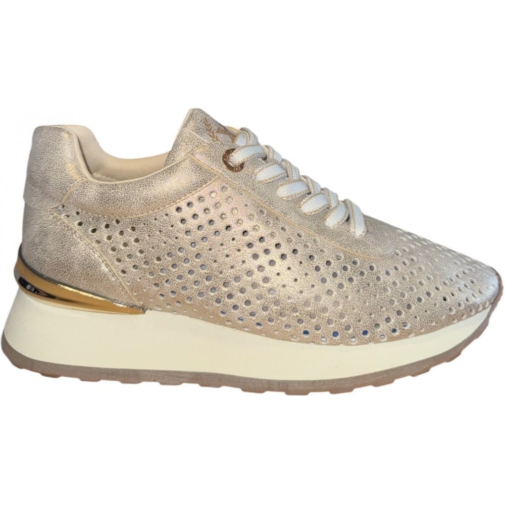 Xti Gold Trainers 143778