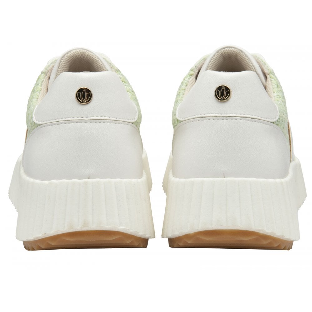 Lotus Adira White and Green Trainers