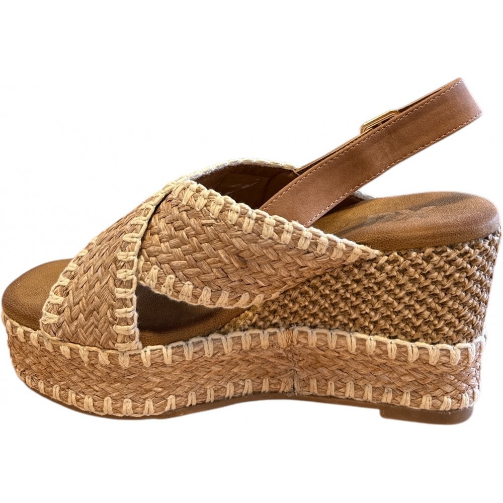 Xti Taupe Wedge Sandals 143821