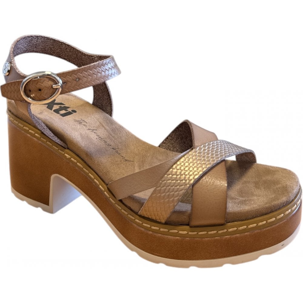 Xti Taupe Heeled Sandals 144086