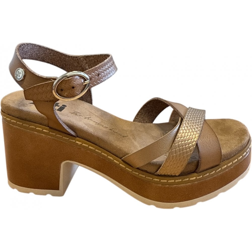 Xti Taupe Heeled Sandals 144086