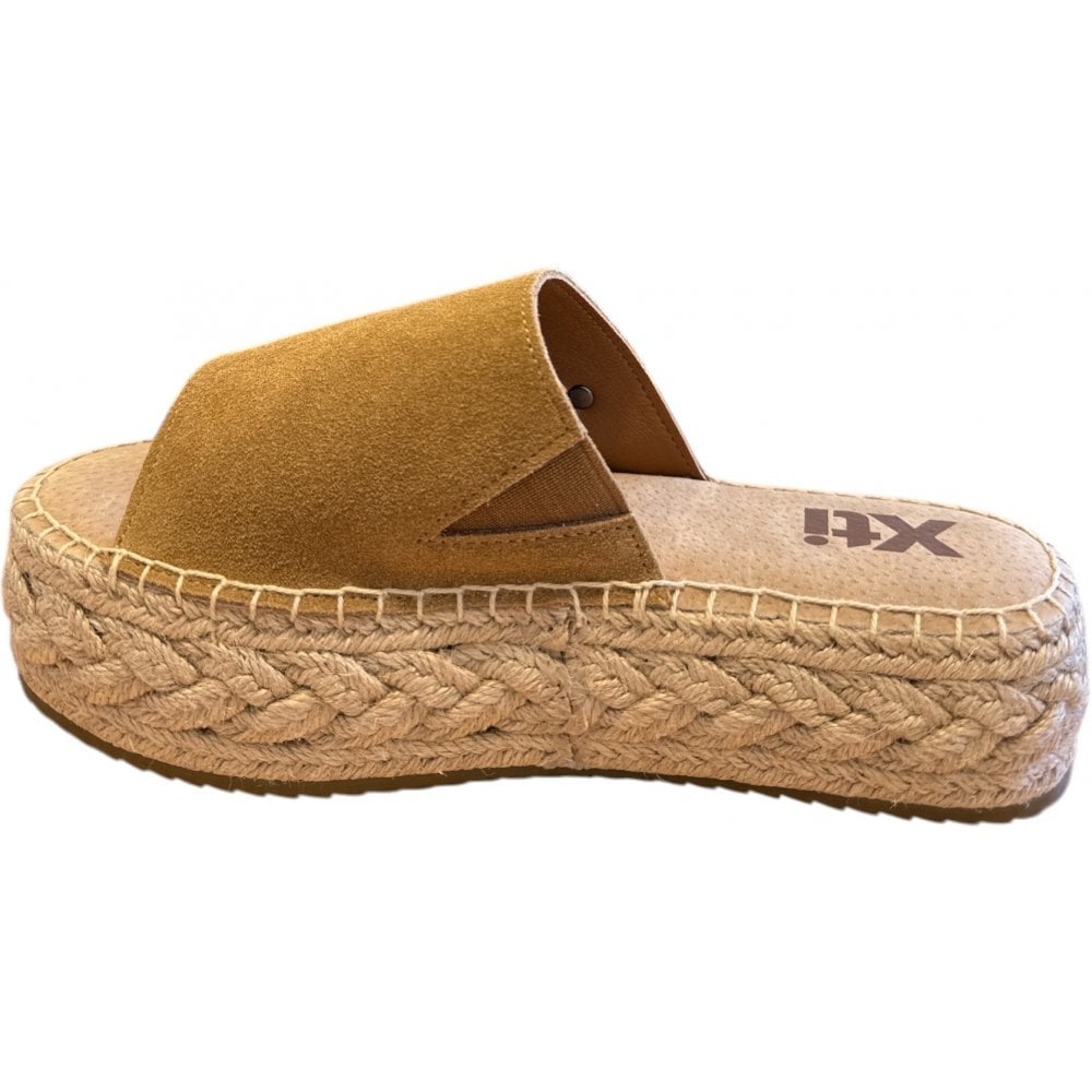 Xti Tan Flatform Espadrille Sandals 143639