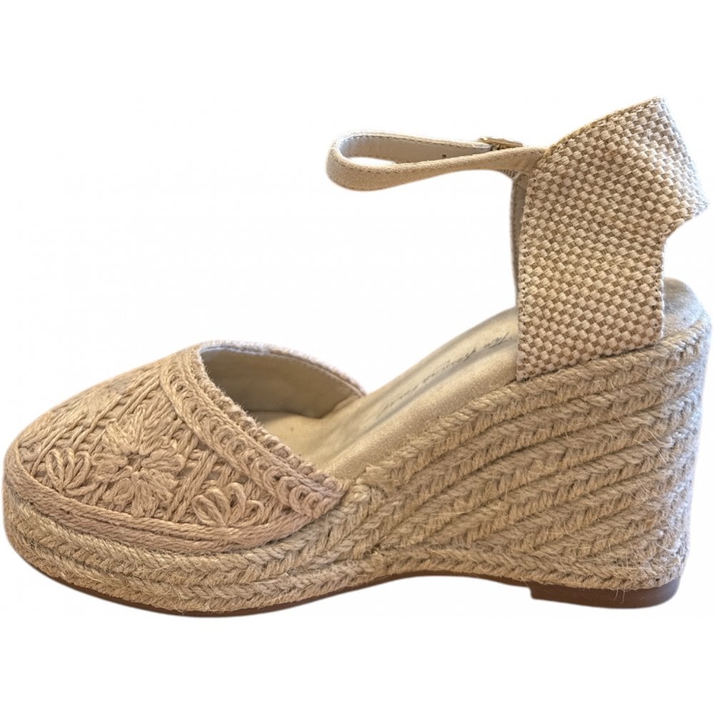 Xti Beige Espadrille Wedges 143953
