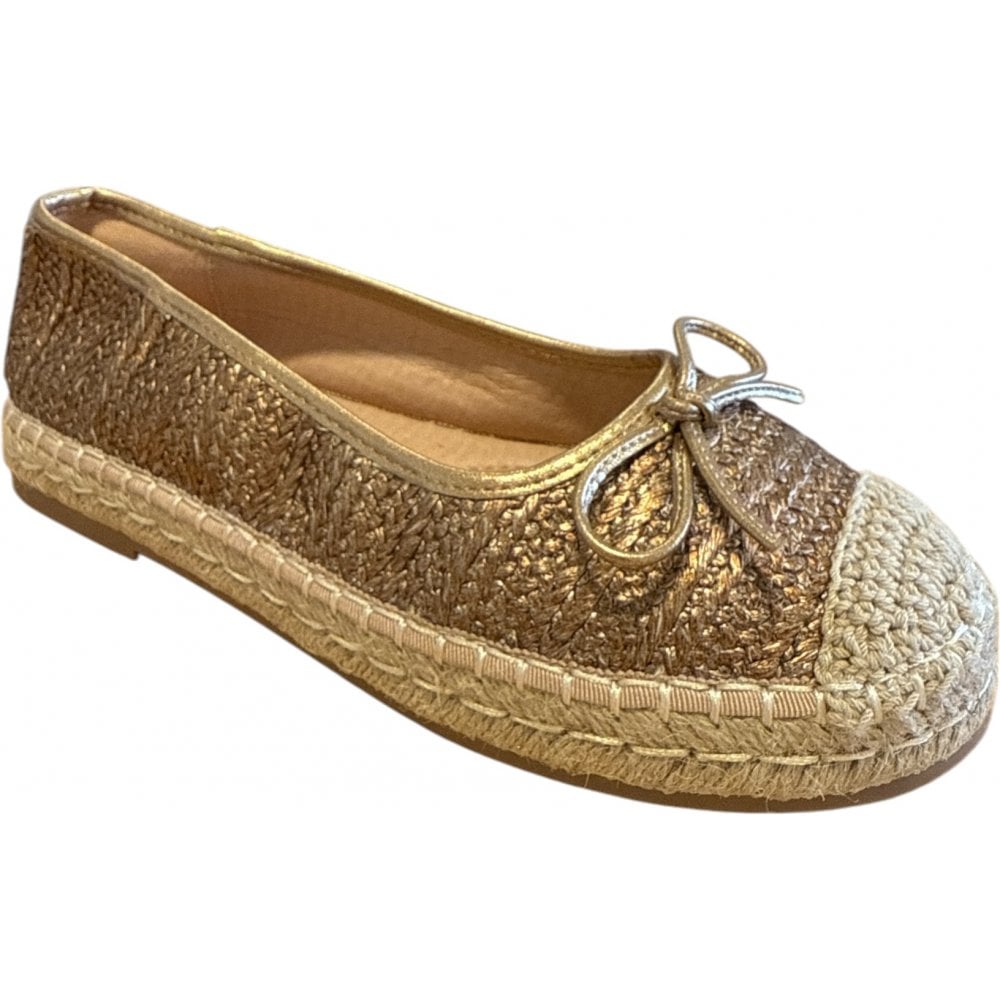 Xti Bronze Ballerina Pumps 144027