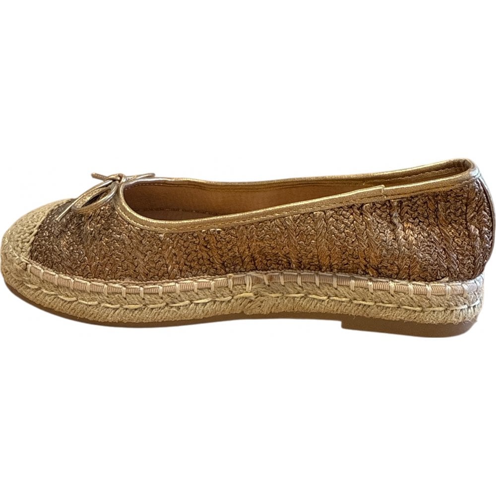 Xti Bronze Ballerina Pumps 144027