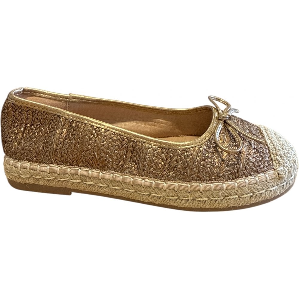 Xti Bronze Ballerina Pumps 144027