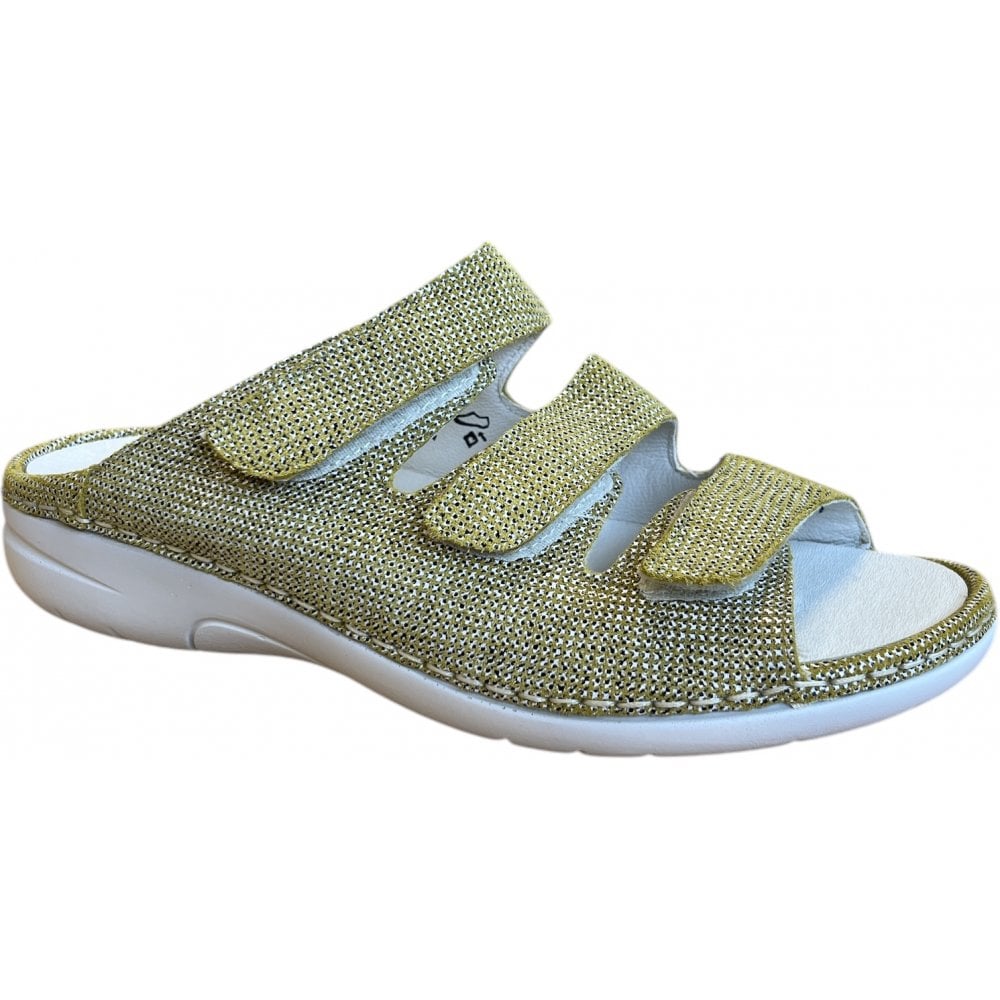 Waldlaufer Gunna Green Leather Mules