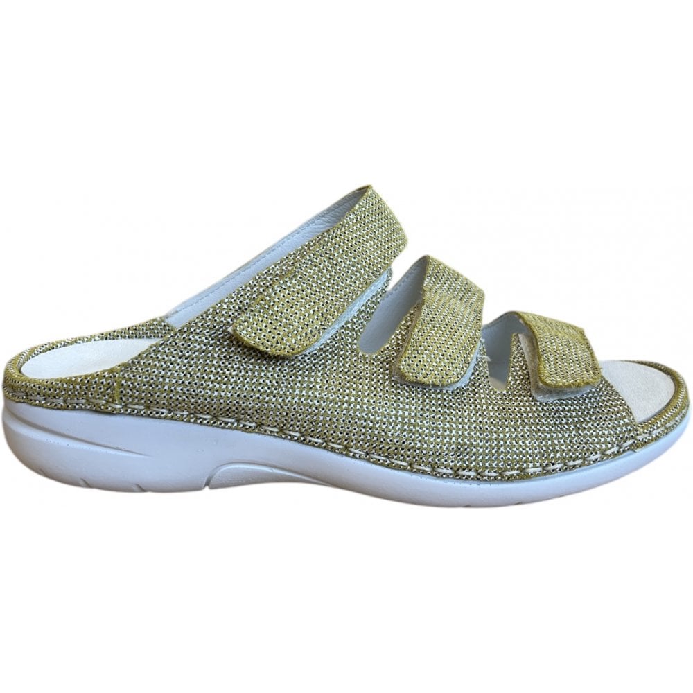 Waldlaufer Gunna Green Leather Mules