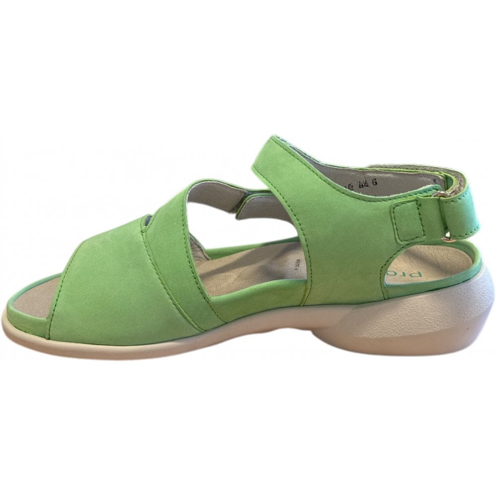 Waldlaufer H-Lia Green Nubuck Sandals
