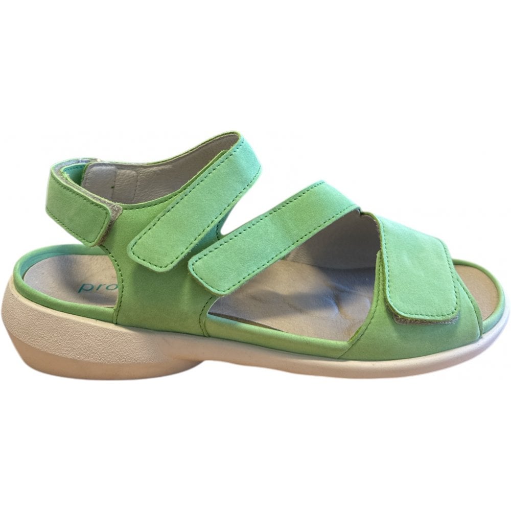 Waldlaufer H-Lia Green Nubuck Sandals