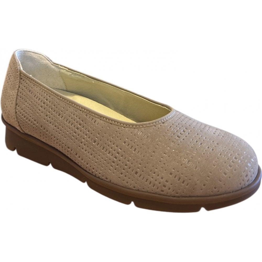 Waldlaufer Inga Taupe Ballerina Pumps