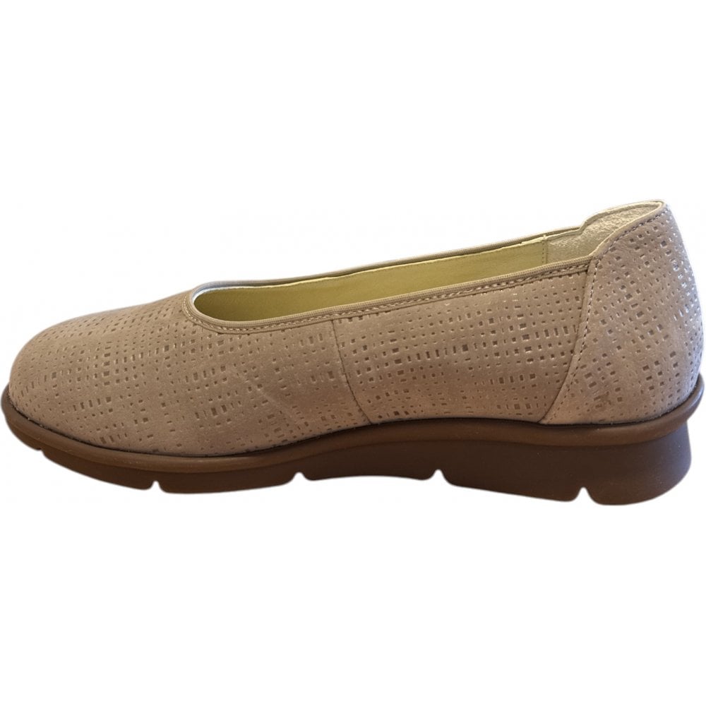 Waldlaufer Inga Taupe Ballerina Pumps