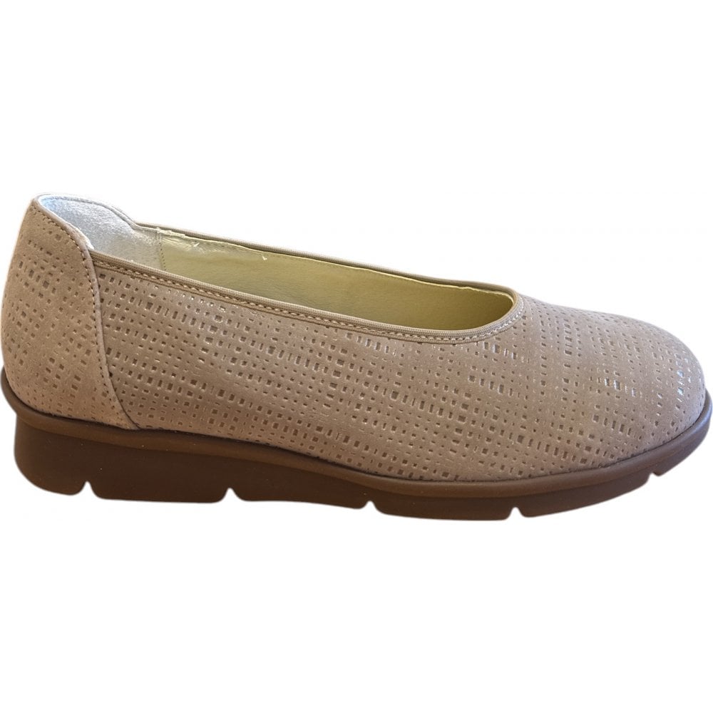Waldlaufer Inga Taupe Ballerina Pumps
