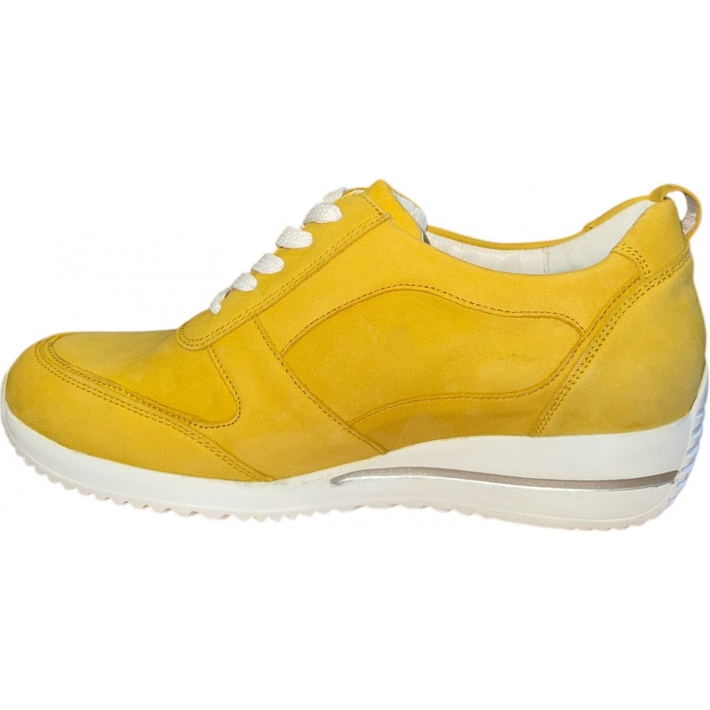Waldlaufer Himona Yellow Leather Trainers