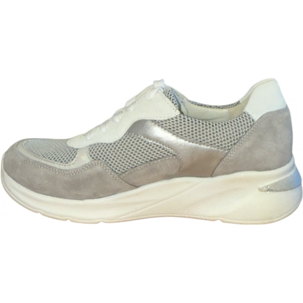Waldlaufer Dilara Grey Wide Fit Trainers