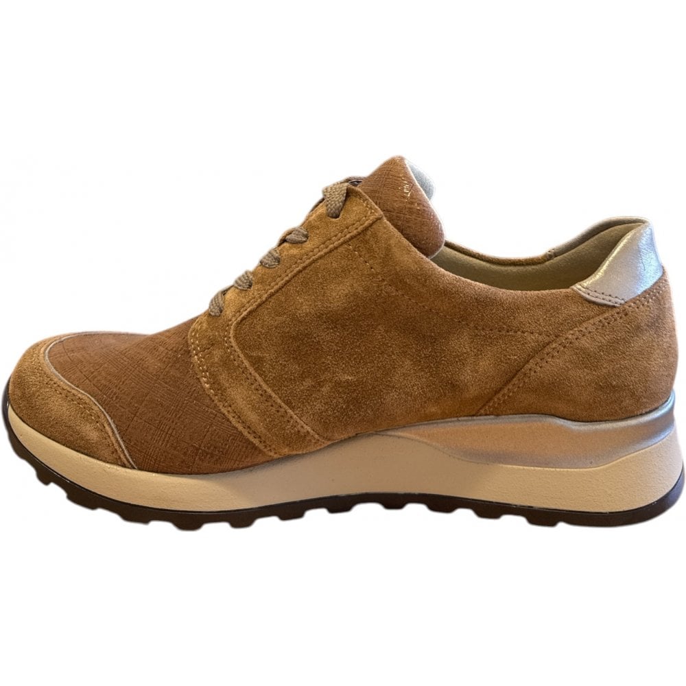 Waldlaufer Hiroko Brown Wide Fit Trainers