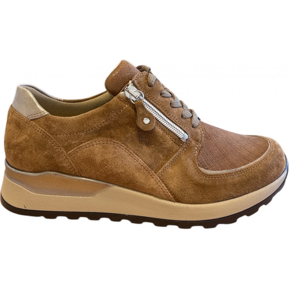 Waldlaufer Hiroko Brown Wide Fit Trainers