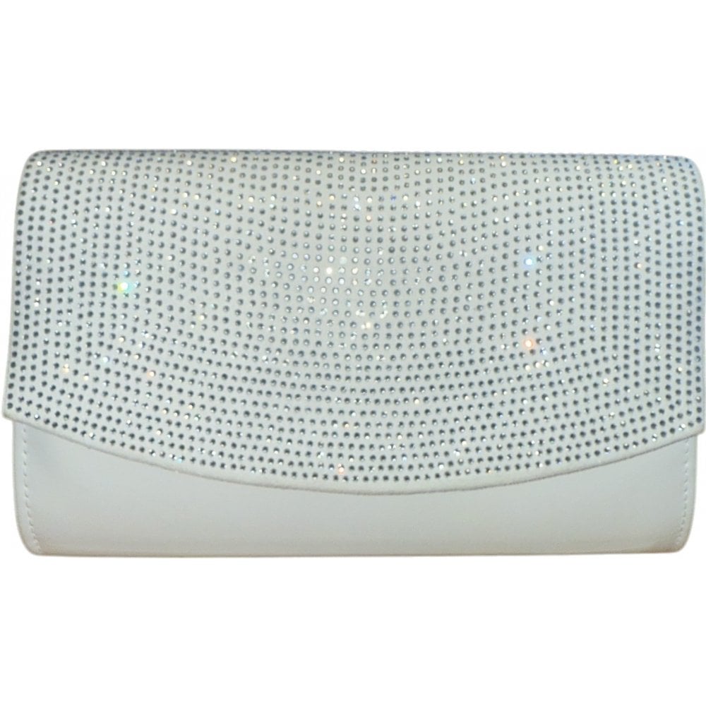 Lotus  Trance White Clutch Bag