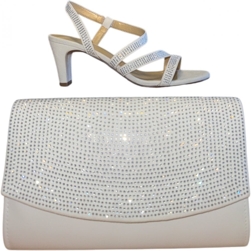 Lotus  Trance White Clutch Bag