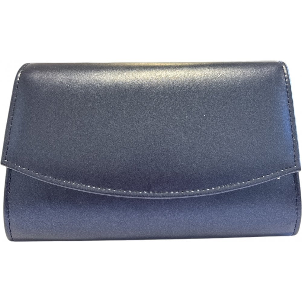 Lotus Navy Clutch Bag