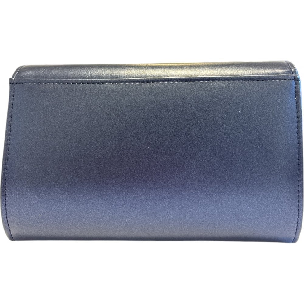 Lotus Navy Clutch Bag