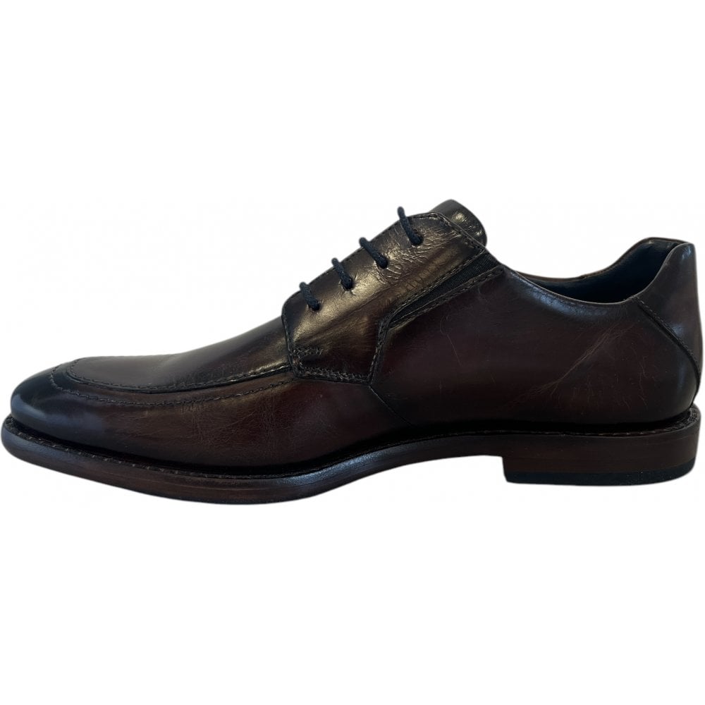 Bugatti Mansaro Mens Dark Brown Leather Lace-Up Shoes