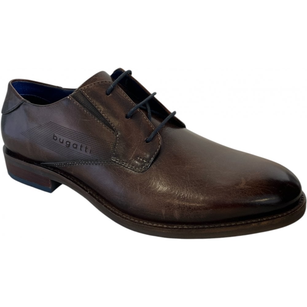 Bugatti Sula Mens Dark Brown Lace-Up Shoes