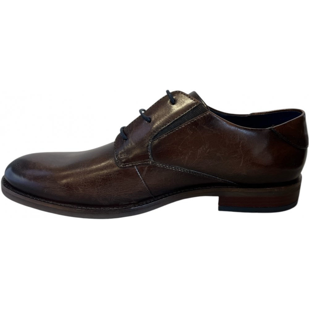 Bugatti Sula Mens Dark Brown Lace-Up Shoes
