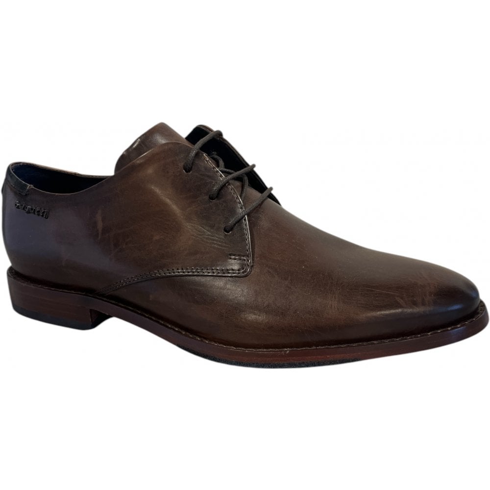 Bugatti Rico Exko Mens Dark Brown Leather Shoes