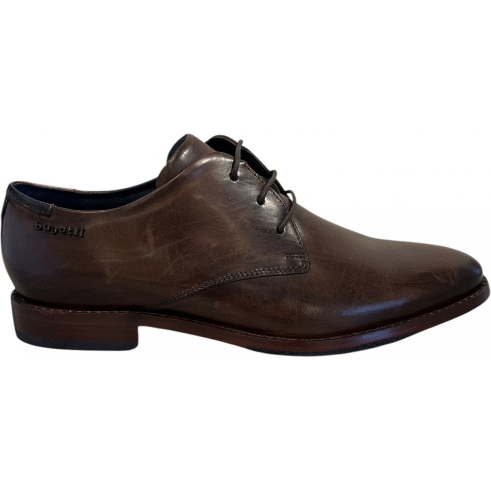 Bugatti Rico Exko Mens Dark Brown Leather Shoes