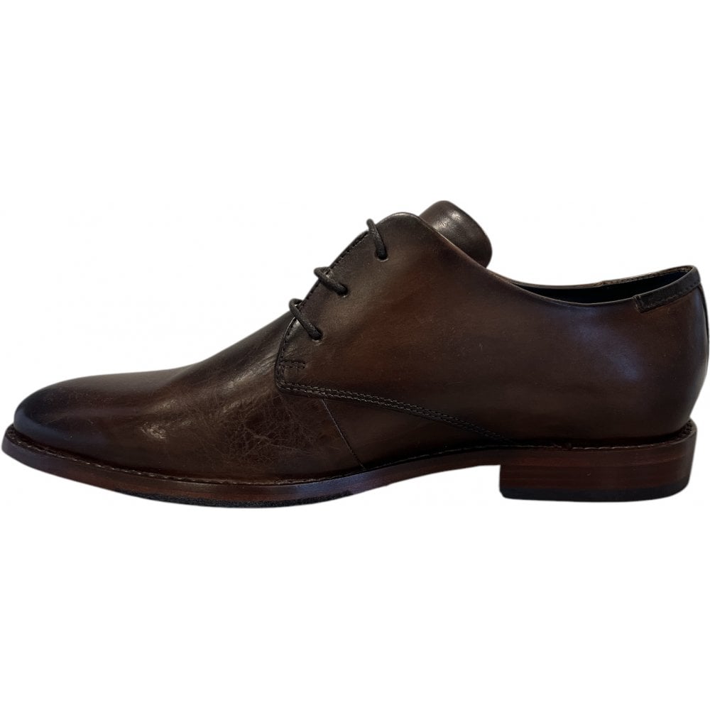 Bugatti Rico Exko Mens Dark Brown Leather Shoes