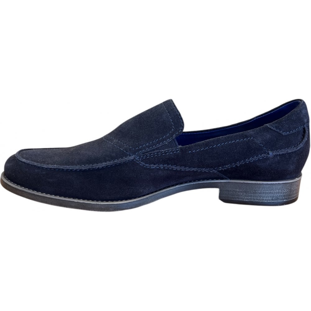 Bugatti Licio Mens Navy Slip On Shoes