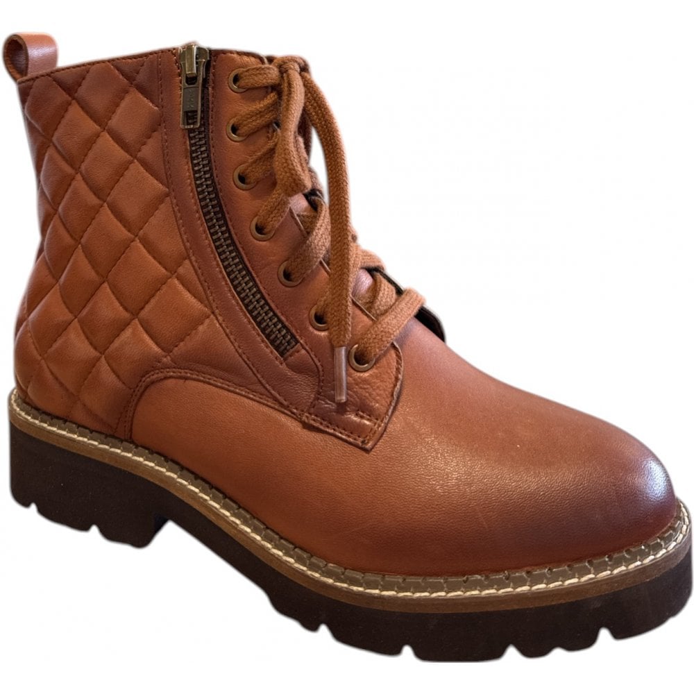 Lotus Jayana Tan Leather Ankle Boots