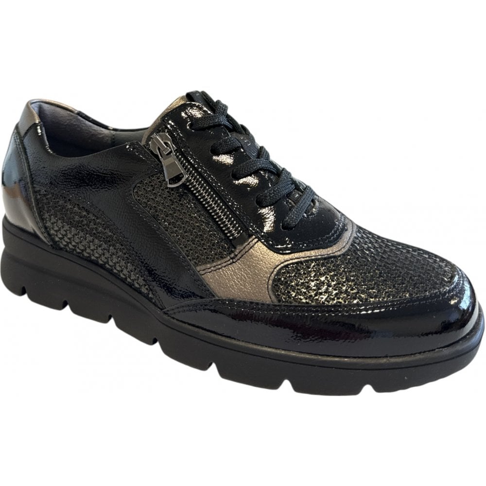 Waldlaufer H-Bruni Black Casual Shoes